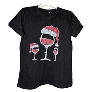 New! Women's Festive Christmas Themed T-Shirt Size Small